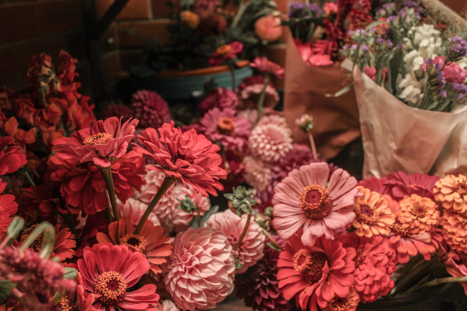 Funeral flowers and wreaths